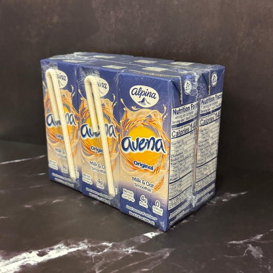Avena Alpina Original 6pk - Bebida colombiana de leche y avena sin conservantes en pack de 6