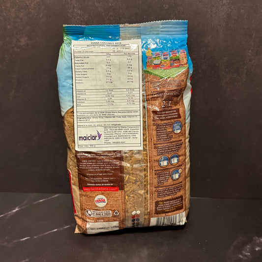 Arroz Diana Coco colombiano, producto importado de Colombia disponible en Melomanda
