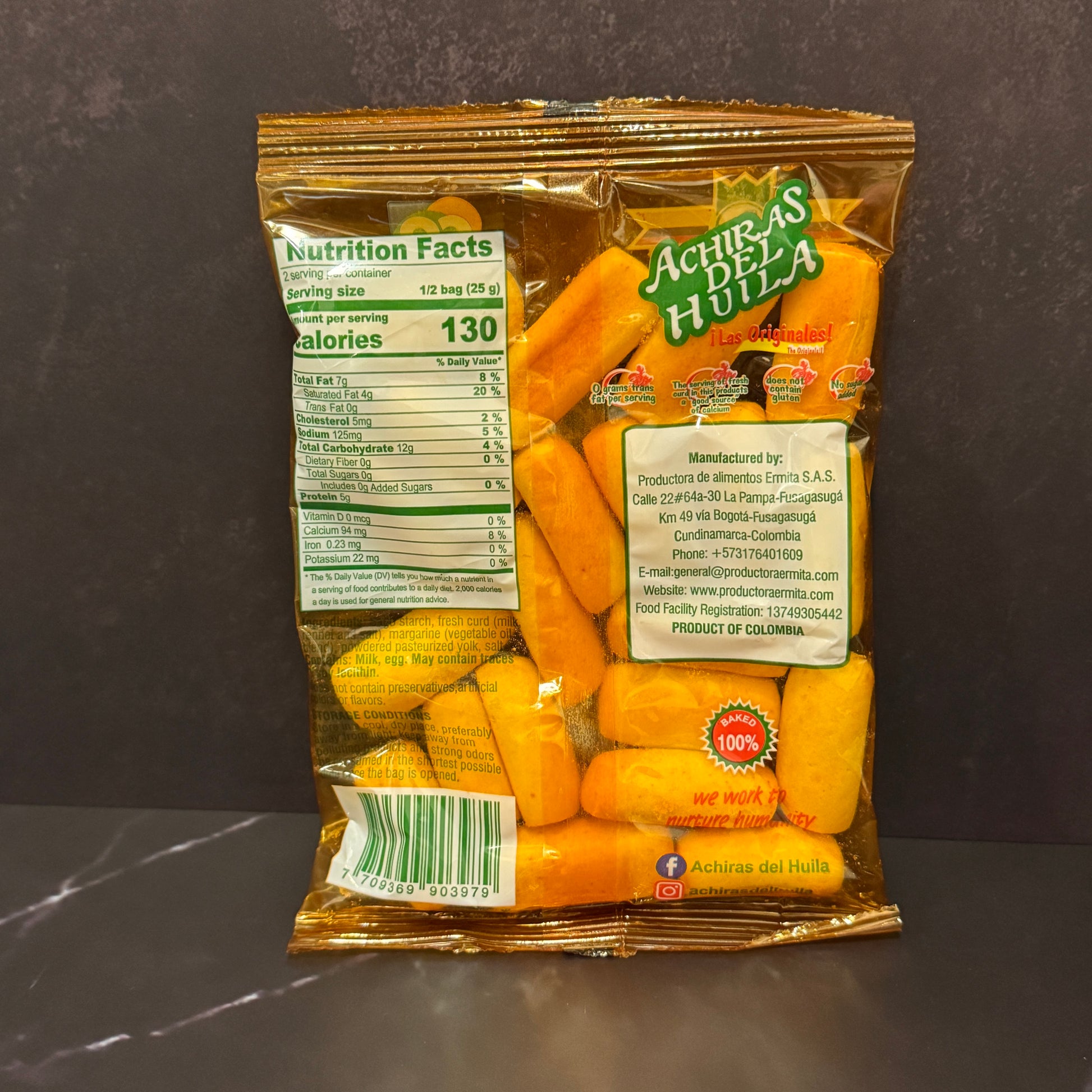 Achiras del Huila - Galletas colombianas sin gluten de harina de achira