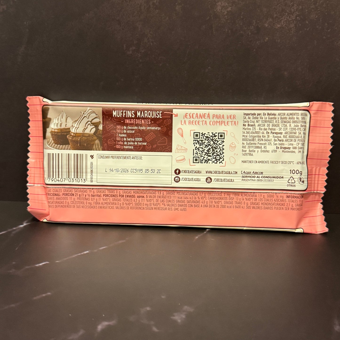 Chocolate Águila Semi Amargo - Chocolate argentino para repostería sin gluten