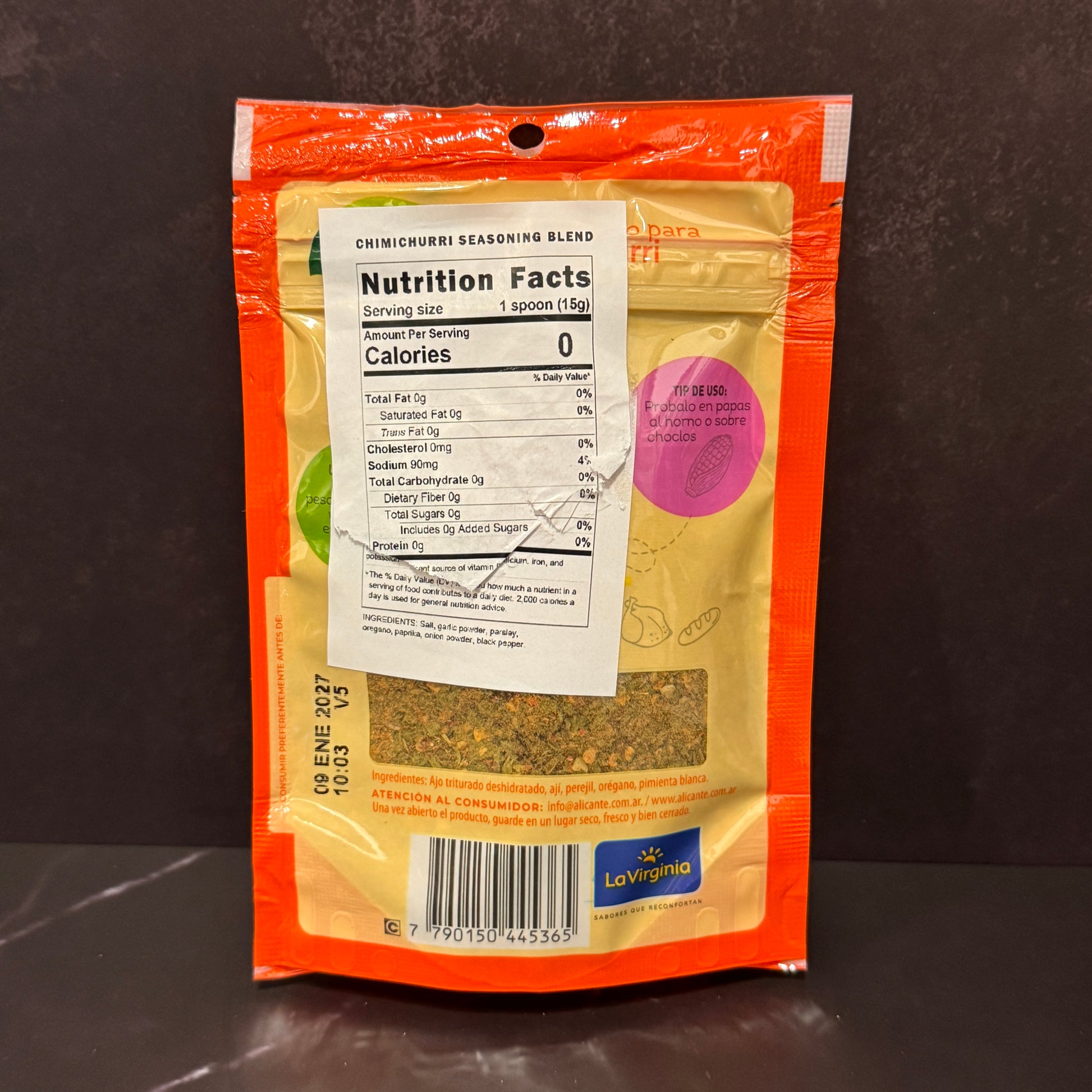 Chimichurri Alicante - Mezcla seca argentina de especias para chimichurri auténtico
