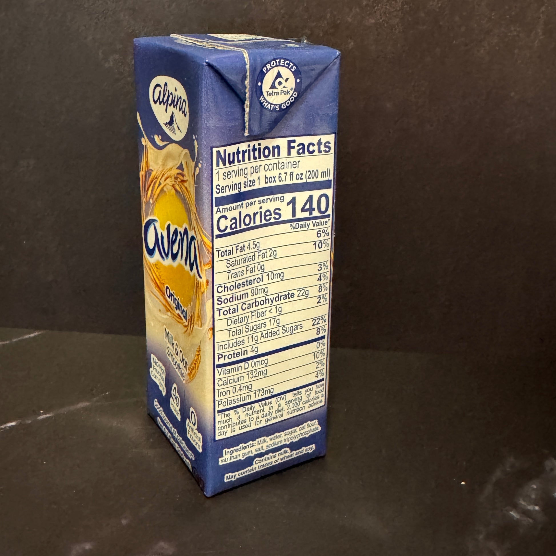 Avena Alpina Original - Bebida colombiana clásica de leche y avena sin conservantes