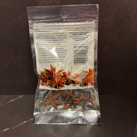 Anís Estrellado Badia - Anís estrellado entero aromático e intenso para infusiones y postres
