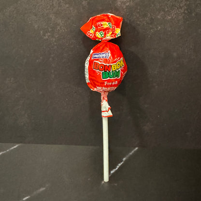 Bon Bon Bum Colombina - Paleta colombiana de caramelo duro con centro de chicle sabores tropicales