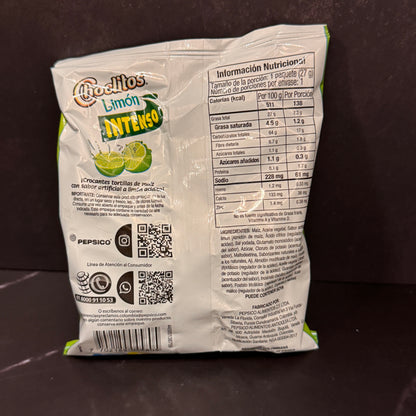 Choclitos de Limón snack de maíz colombiano con sabor cítrico, producto importado de Colombia disponible en Melomanda