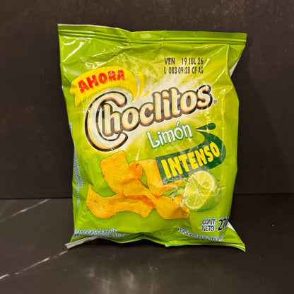 Choclitos de Limón snack de maíz colombiano con sabor cítrico, producto importado de Colombia disponible en Melomanda