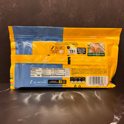 Chocolate Corona Tradicional colombiano en barra, producto importado de Colombia disponible en Melomanda