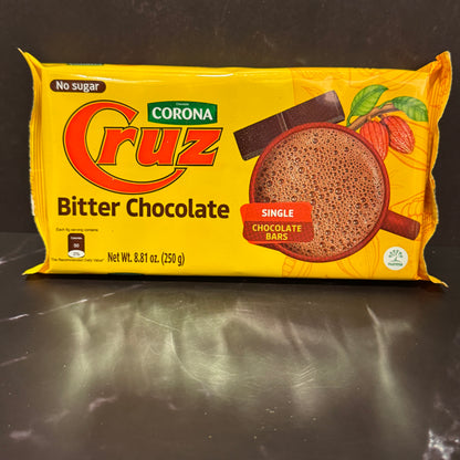 Chocolate Cruz tradicional colombiano en barra, producto importado de Colombia disponible en Melomanda