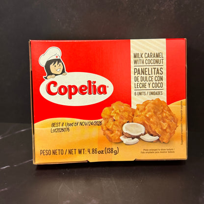 Copelia Panelitas 6 Ct - Dulce colombiano de arequipe con coco suave y cremoso