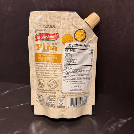 Mermelada de Piña La Constancia - Mermelada colombiana de piña 100% natural sin conservantes ni colorantes