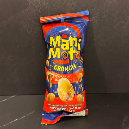 Manimoto Original maníes recubiertos colombianos, producto importado de Colombia disponible en Melomanda