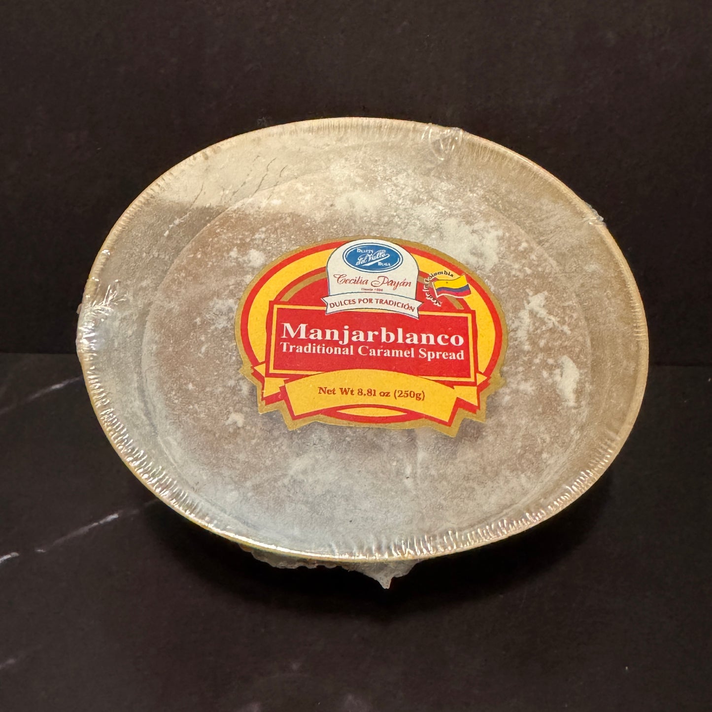 Manjarblanco de Dulces del Valle, dulce tradicional colombiano importado de Colombia disponible en Melomanda