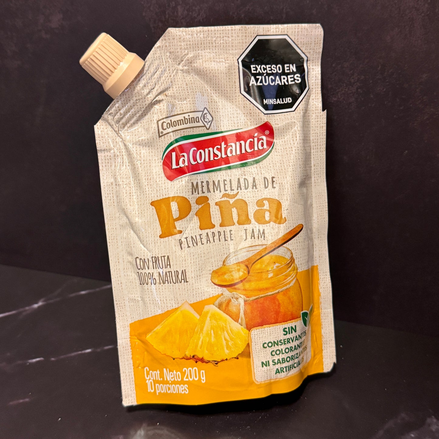 Mermelada de Piña La Constancia - Mermelada colombiana de piña 100% natural sin conservantes ni colorantes