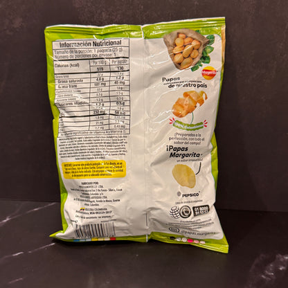 Papas Margarita Limón papas fritas colombianas sabor limón, producto importado de Colombia disponible en Melomanda