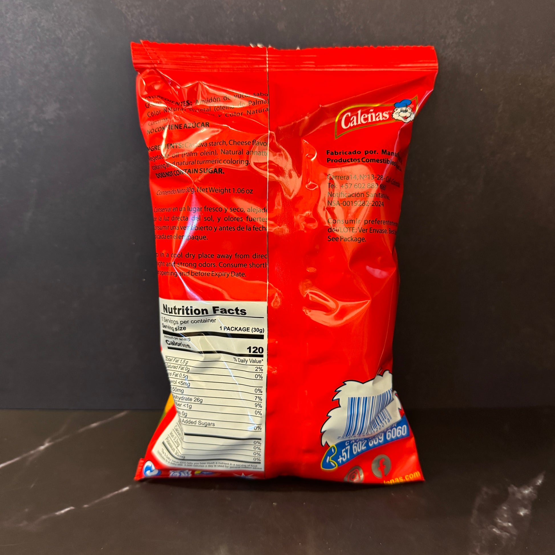 Rosquillas Caleñas pasaboca de queso horneado colombiano 15g, producto importado de Colombia disponible en Melomanda