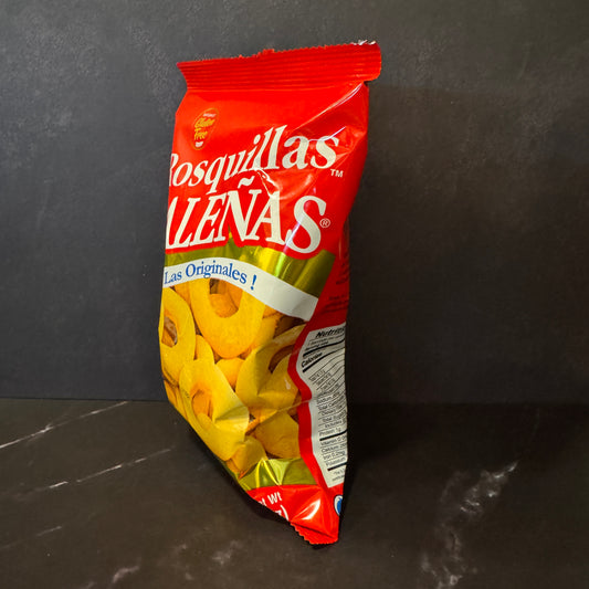 Rosquillas Caleñas pasaboca de queso horneado colombiano 15g, producto importado de Colombia disponible en Melomanda