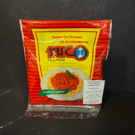 Tuco Sazonador Peruano 50.4g, condimento peruano, disponible en Melomanda