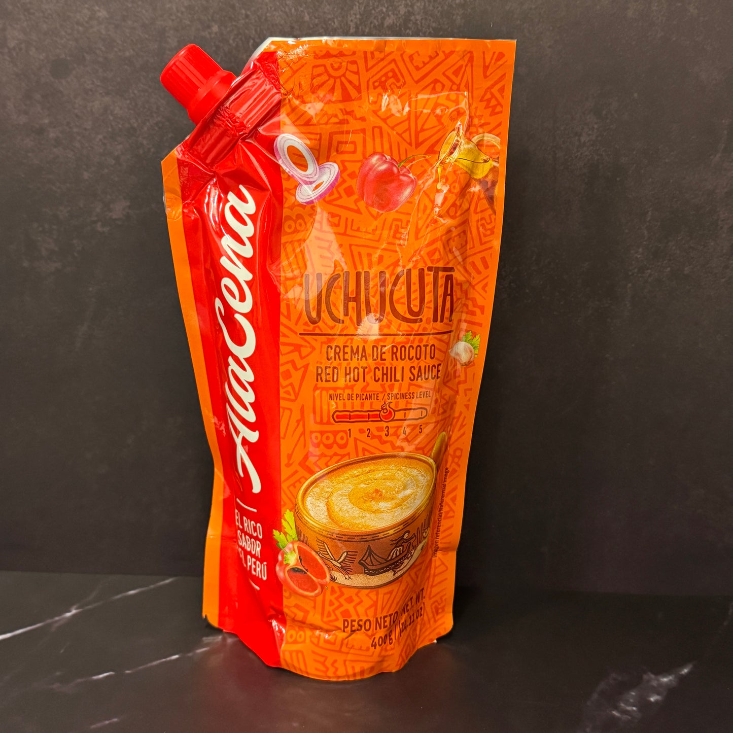 Ala Cena Uchucuta - Crema peruana de rocoto picante con huacatay y cilantro