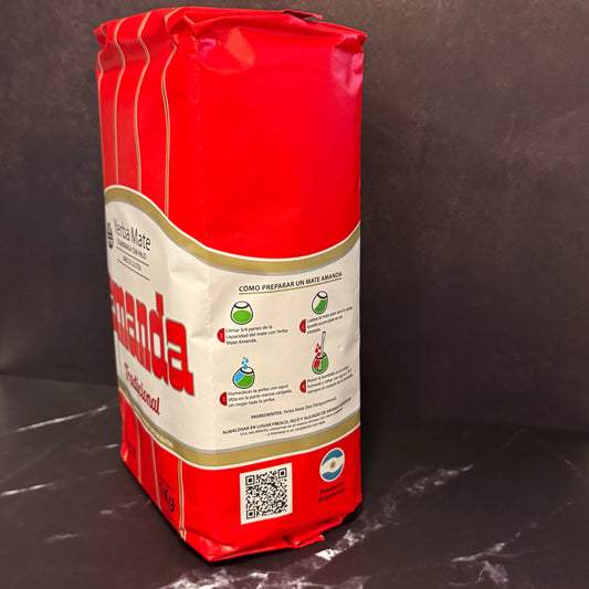 Yerba Mate Amanda Tradicional 1kg - Yerba mate argentina suave y sin ahumar de Misiones