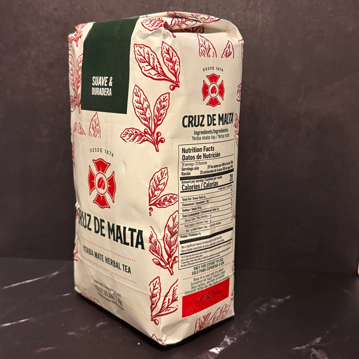 Yerba Mate Cruz de Malta argentina, producto importado de Argentina disponible en Melomanda
